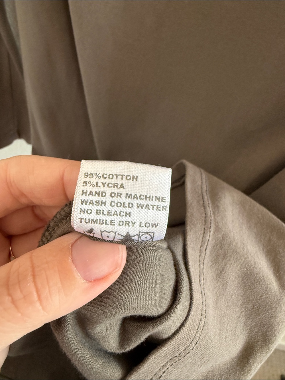James Perse Long Sleeve Cowl Neck Dress in Taupe- Standard Line - Picture 10 of 10